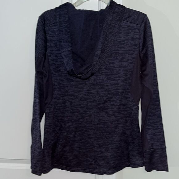 Blue camouflage Women's University Michigan Wolverines hooded hoodie sweatshirt - Picture 5 of 5